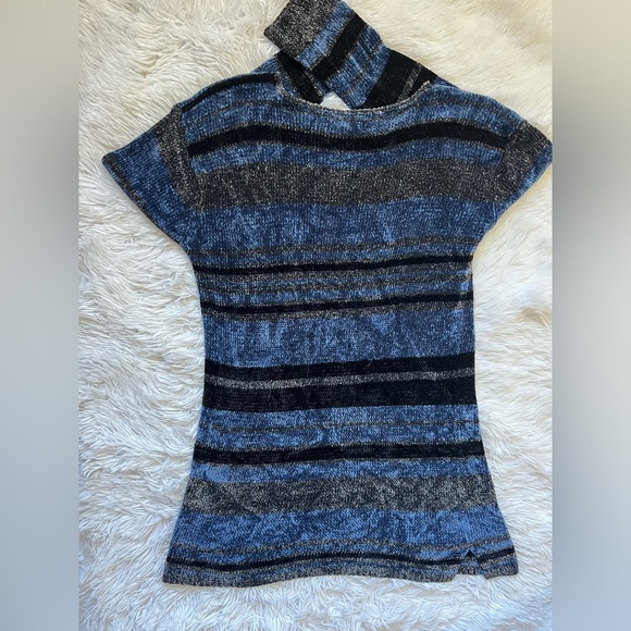 Y2K Velvet Knit Vtg Paraphrase Sweater Women’s Size S Striped Holiday Winter - Picture 11 of 15